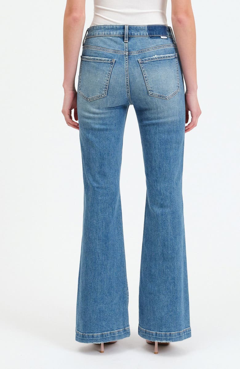 DAZE The Heartbreaker Flare Jeans, Alternate, color, Text Me
