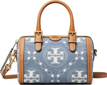 ★Tory Burch★デニム★T Monogram★Barrel Bag Mini★バッグ Tory Burch Petite T Monogram Denim Barrel Bag | Nordstrom