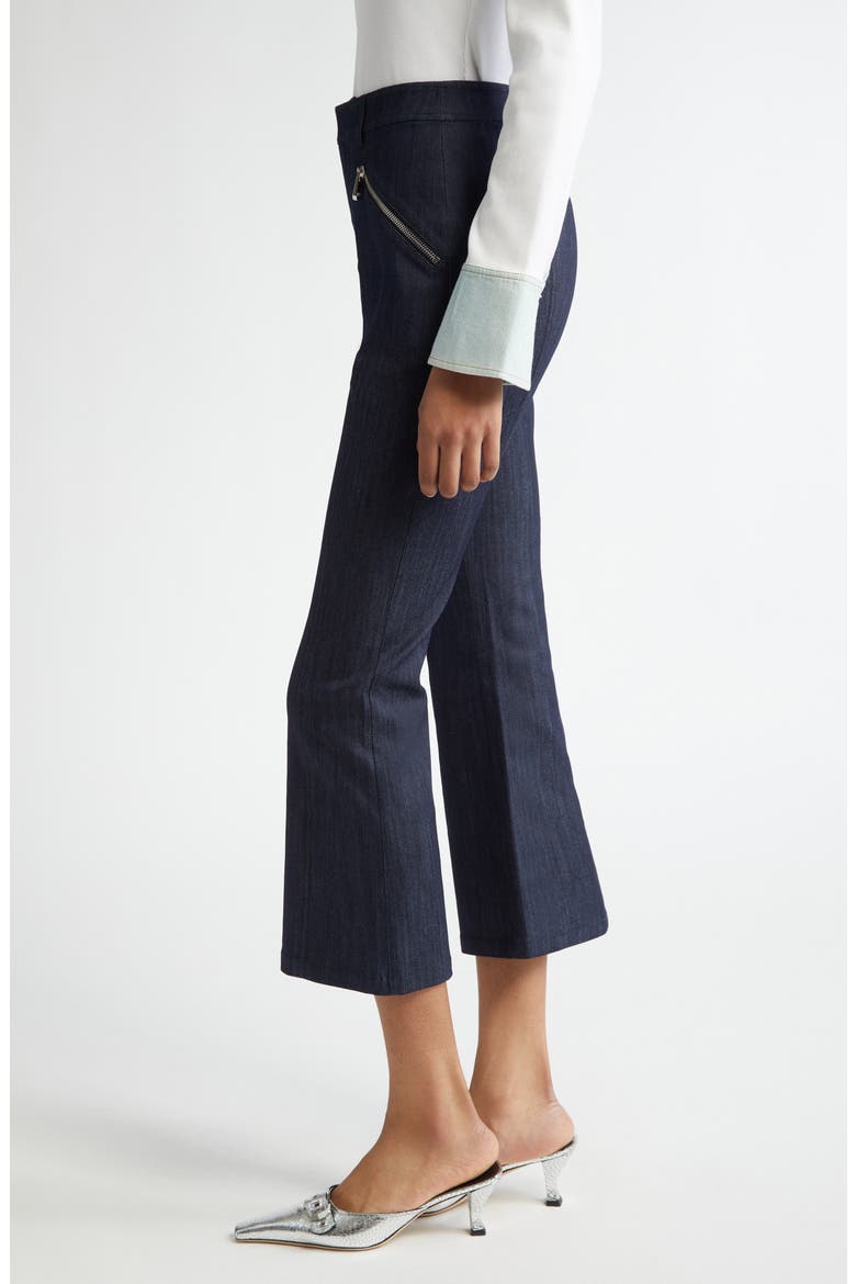 Celeste Crop Flare Jeans, Alternate, color, INDIGO