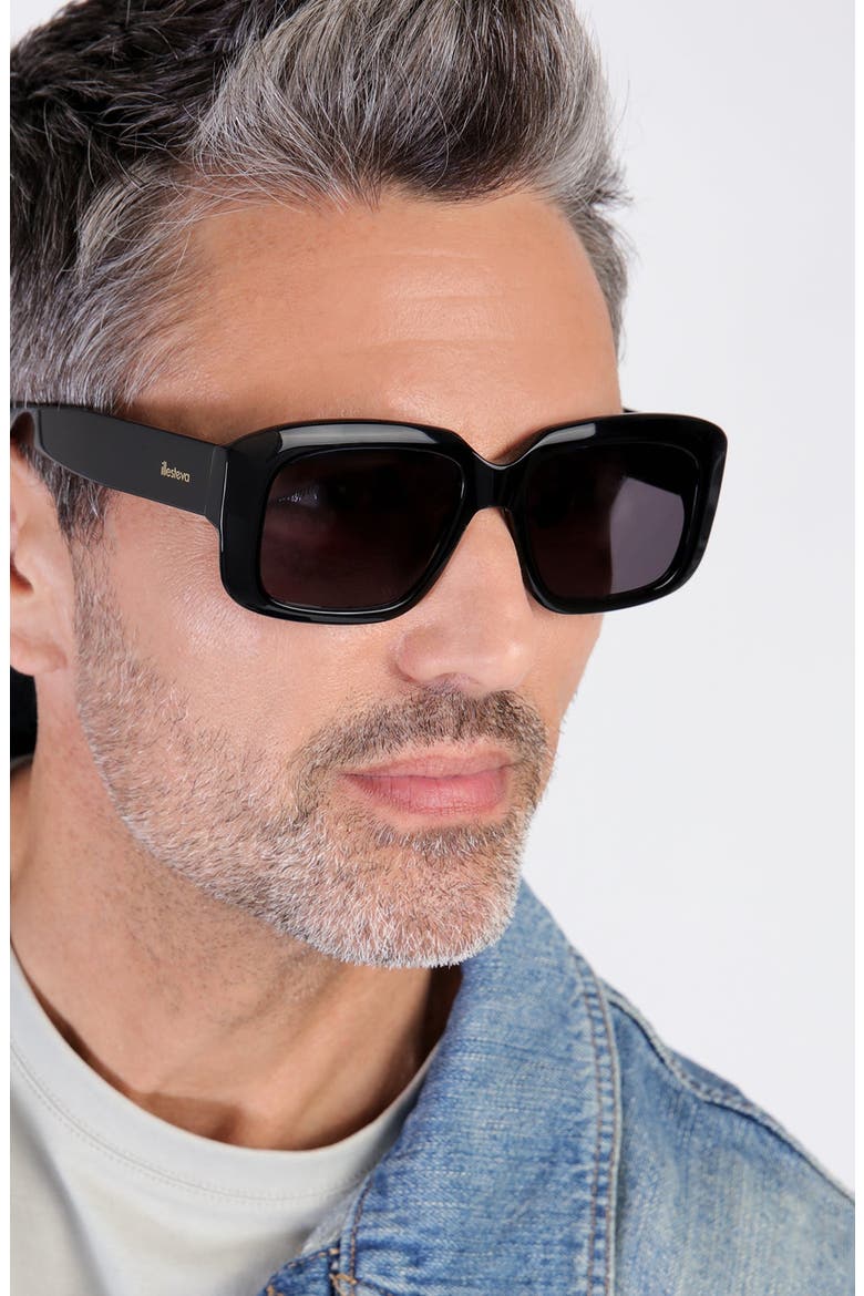 Geno Sunglasses, Alternate, color, Black / Purple
