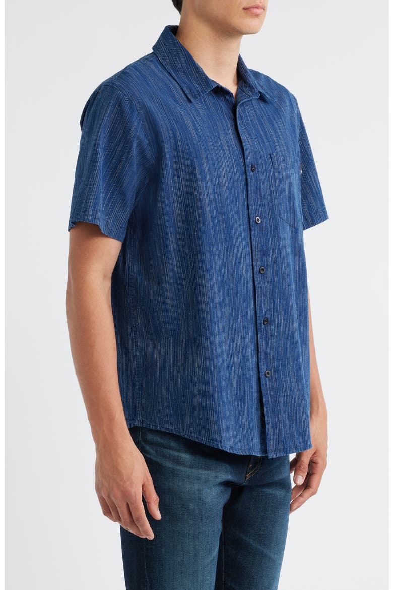 Wesley Stripe Relaxed Fit Short Sleeve Button-Up Shirt, Alternate, color, PALMILLA