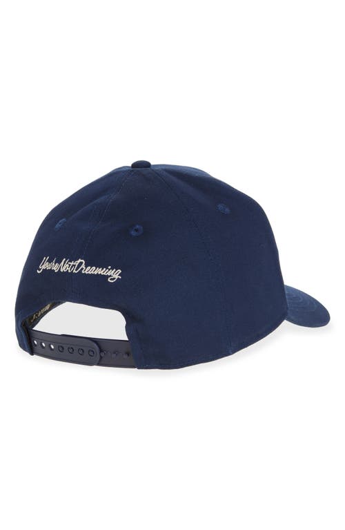Midnight Rodeo Ffa Chain Stitch Baseball Cap In Antique White And Navy