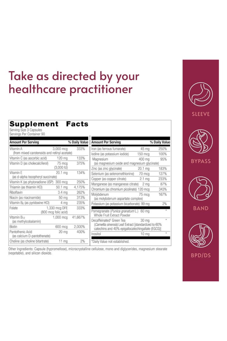 Ultra Multi with Iron High Potency Daily Multivitamin 270 Capsules, Alternate, color, None