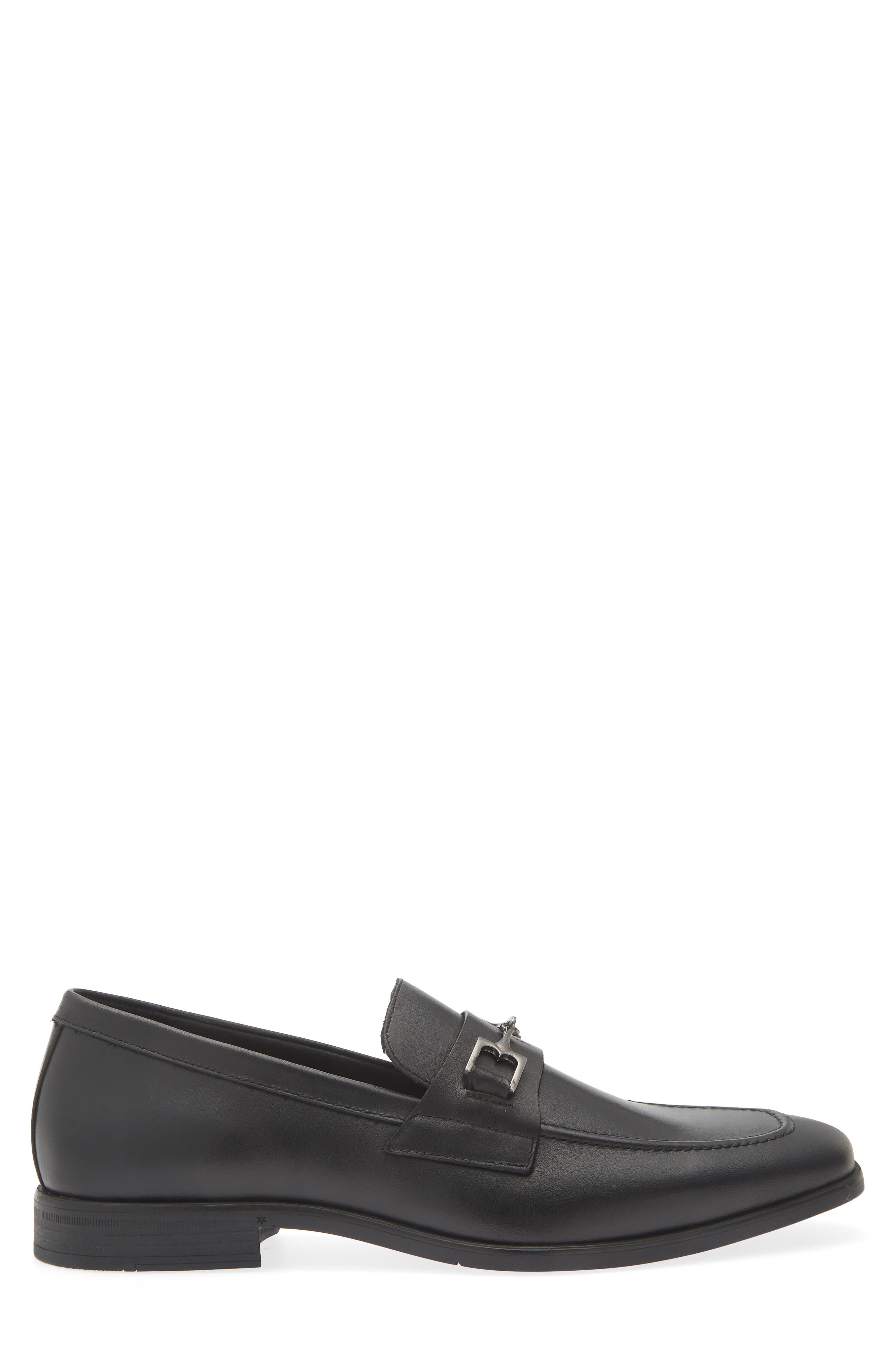 Bruno Magli Pacoal Bit Loafer, Alternate, color, Black Leather