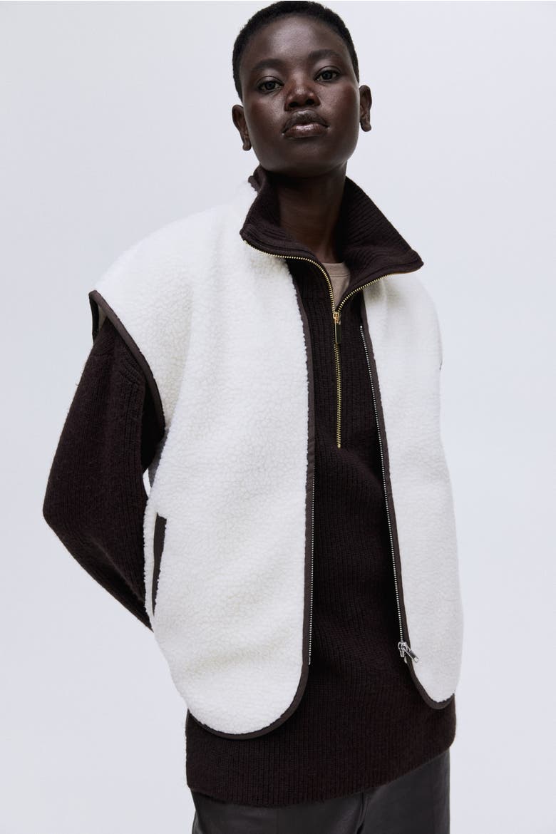 Teddy Gilet, Alternate, color, Cream