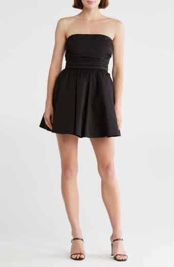 Lush Pleated Bodice Strapless Minidress