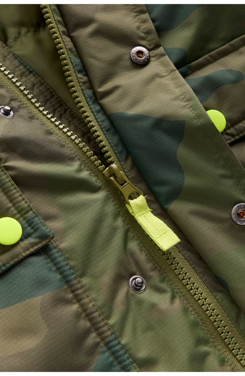 Mini Boden Kids' 4-in-1 Waterproof Jacket In Green