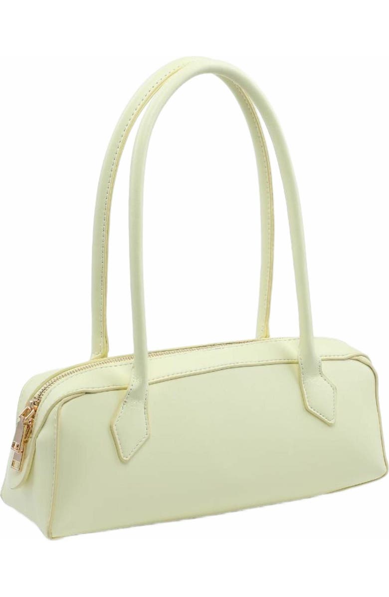 MODA LUXE Betty Vegan Leather Shoulder Bag for Women in Butter Yellow, Alternate, color, Butter