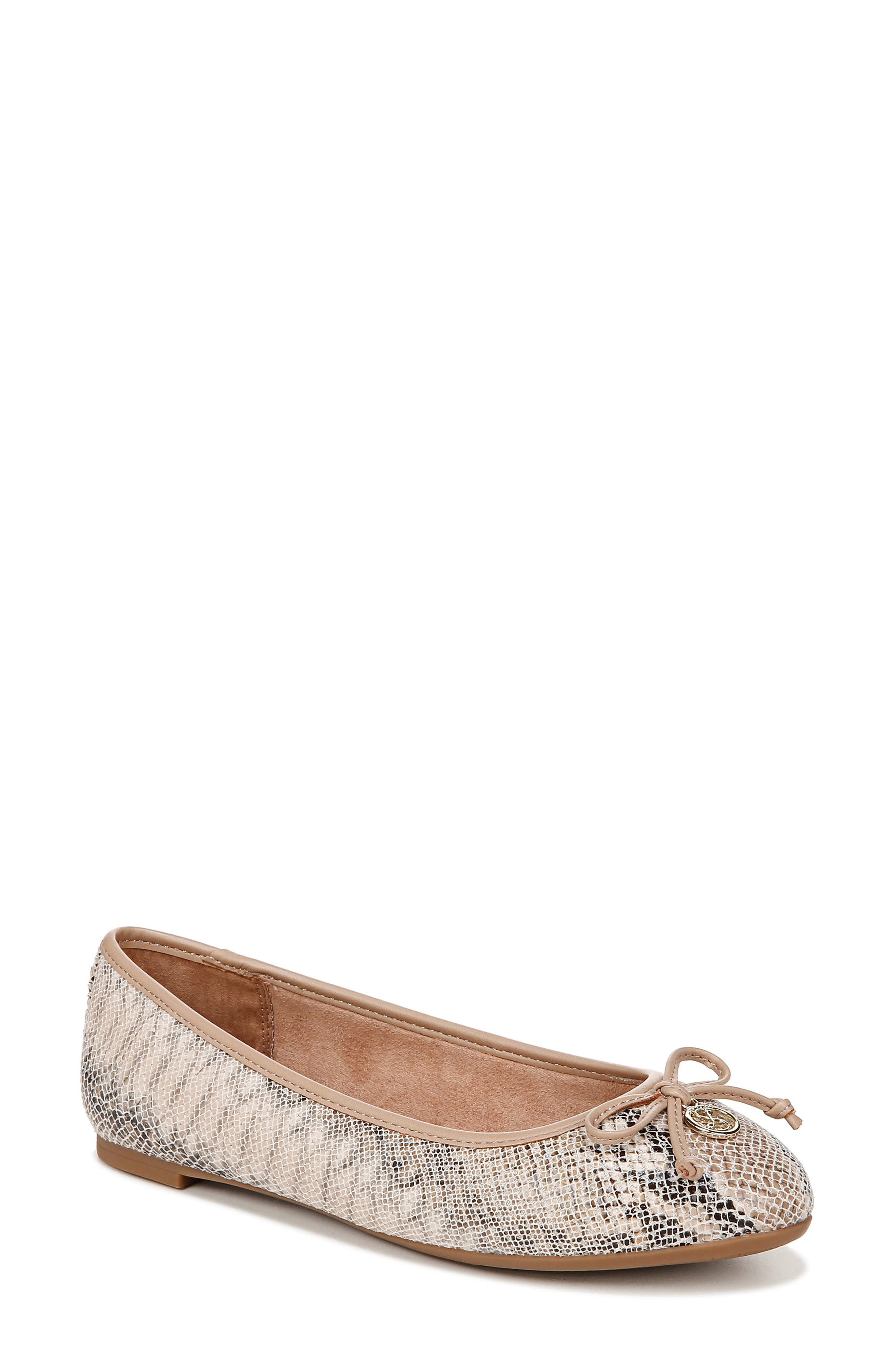 Callan Bow Ballet Flat, Main, color, MOCHA MULTI