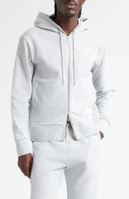 Thom Browne Engineered 4-Bar Cotton French Terry Zip-Up Hoodie