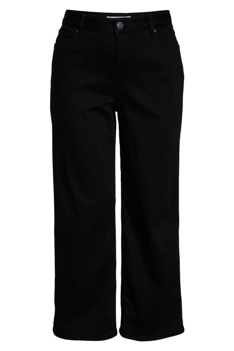 Wide Leg Crop Jeans, Alternate, color, SOLID BLACK