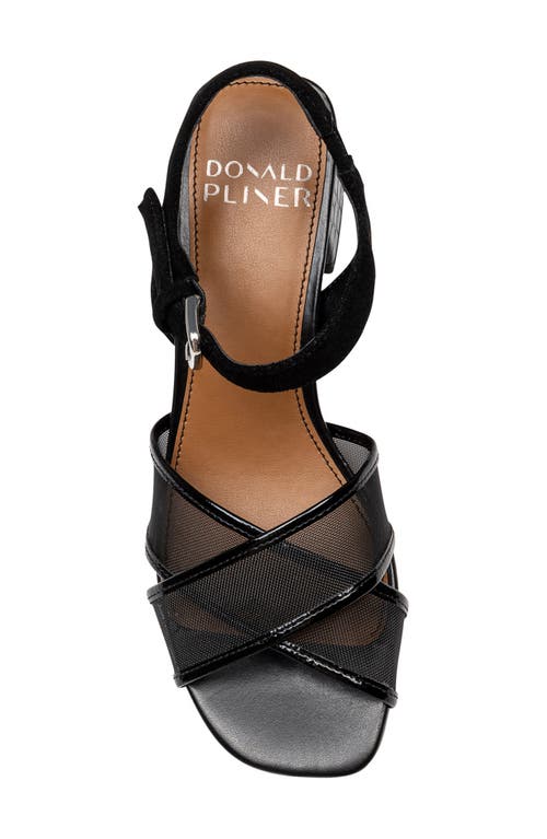 Shop Donald Pliner Joel Ankle Strap Sandal In Black