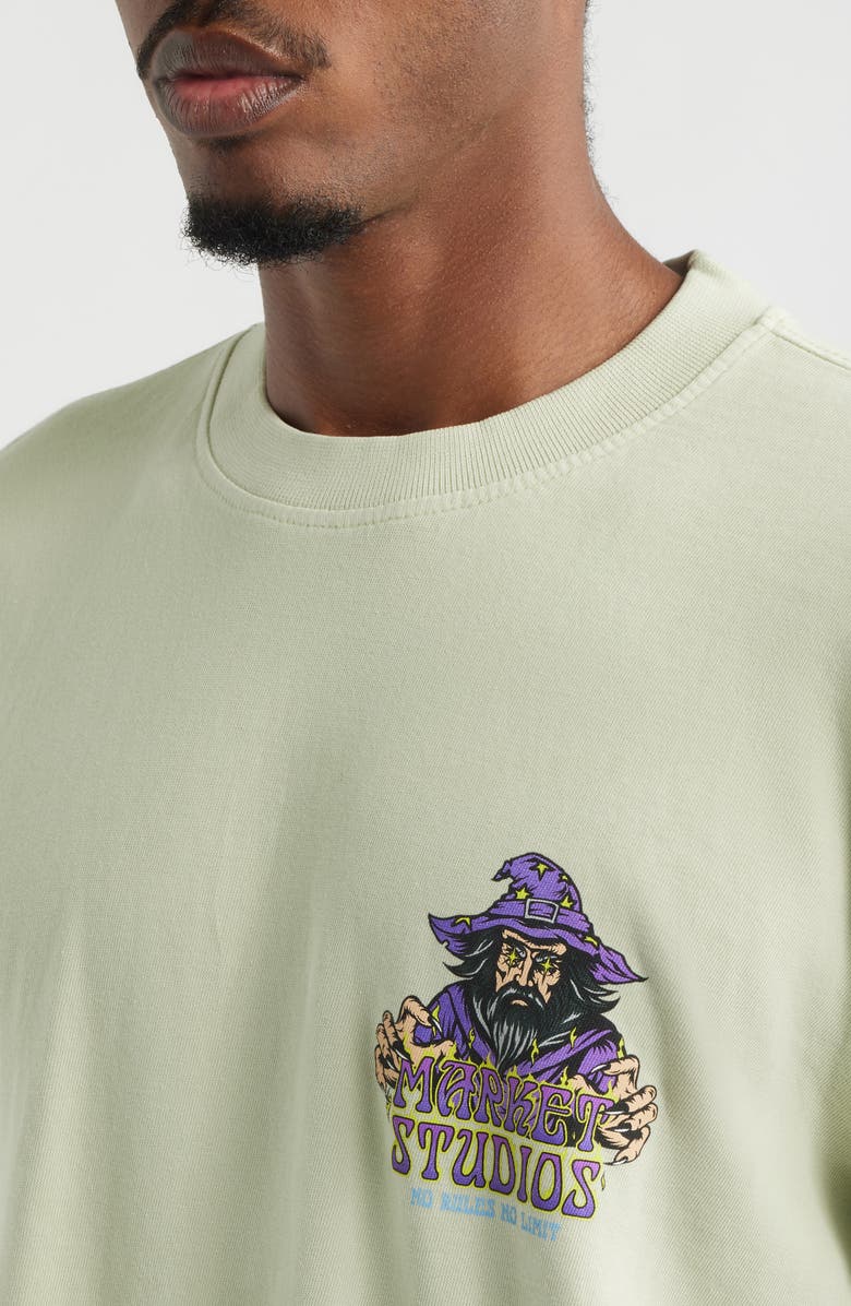 MARKET No Rules No Limits Cotton Graphic T-Shirt, Alternate, color, Pistachio