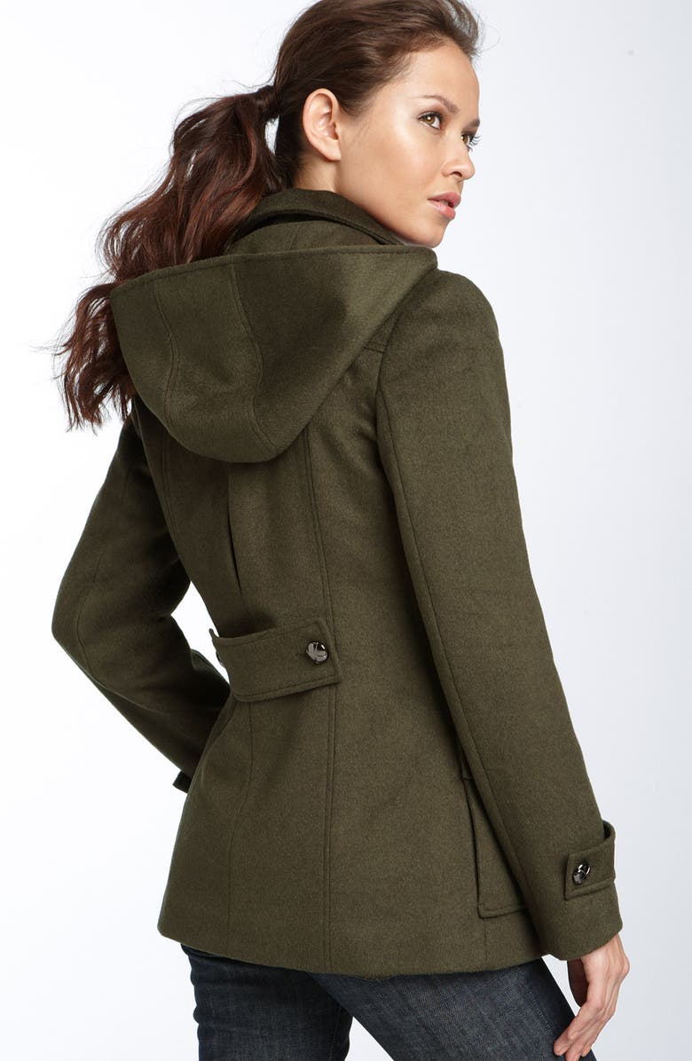 Calvin Klein Double Breasted Peacoat, Alternate, color,