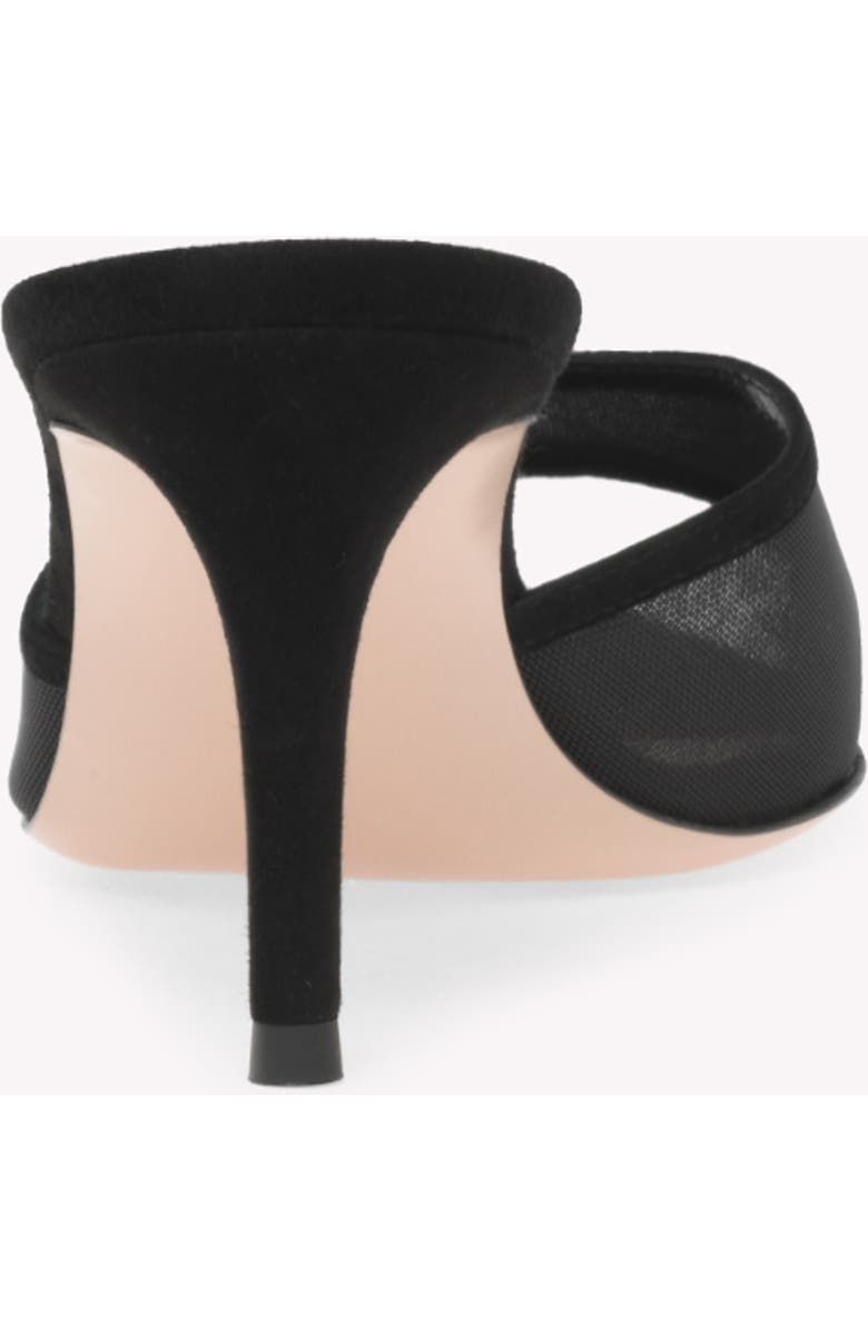 Gianvito Rossi Dorotea Mule 70, Alternate, color, Black Fabric And Suede