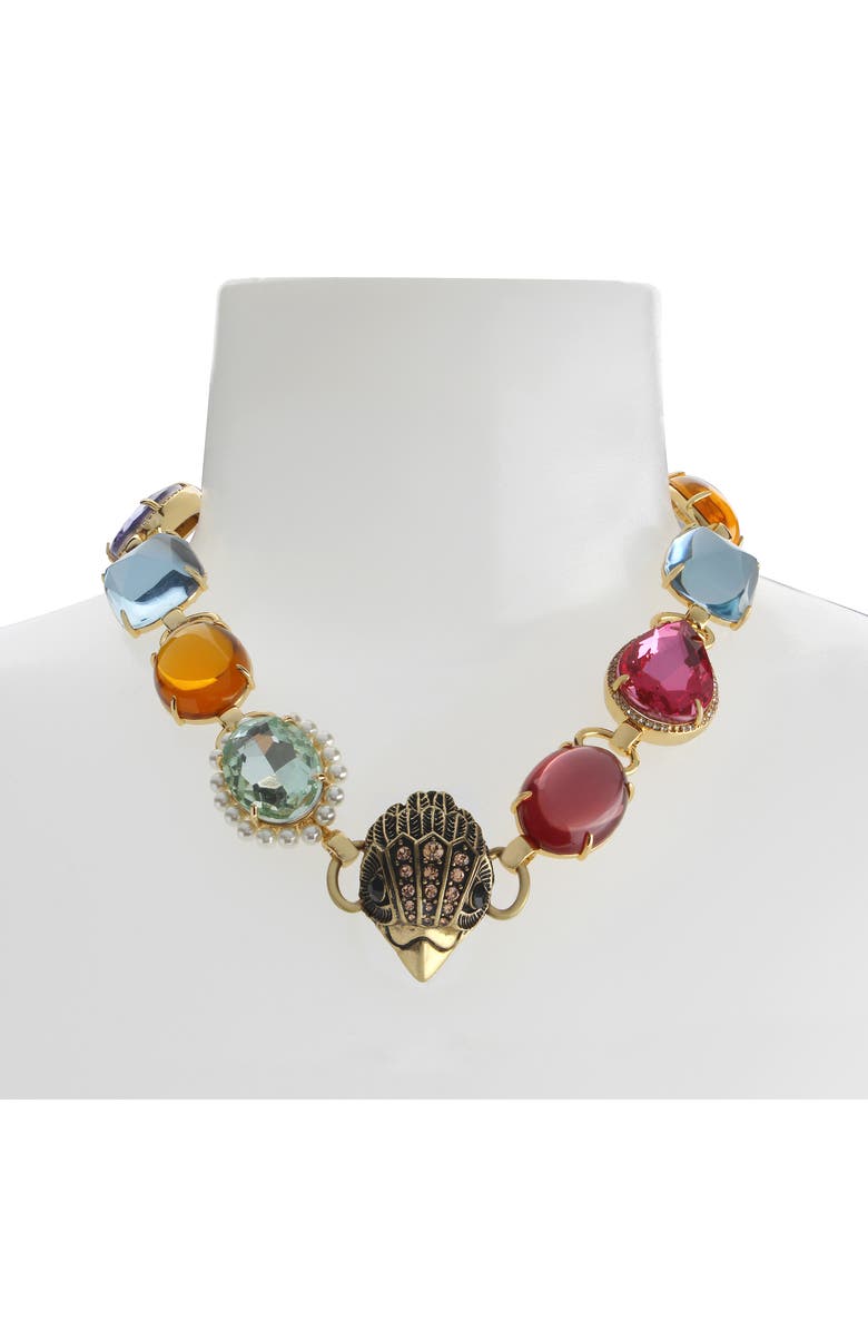 Kurt Geiger London Candy Crystal Collar Necklace, Alternate, color, Gold/ Multi