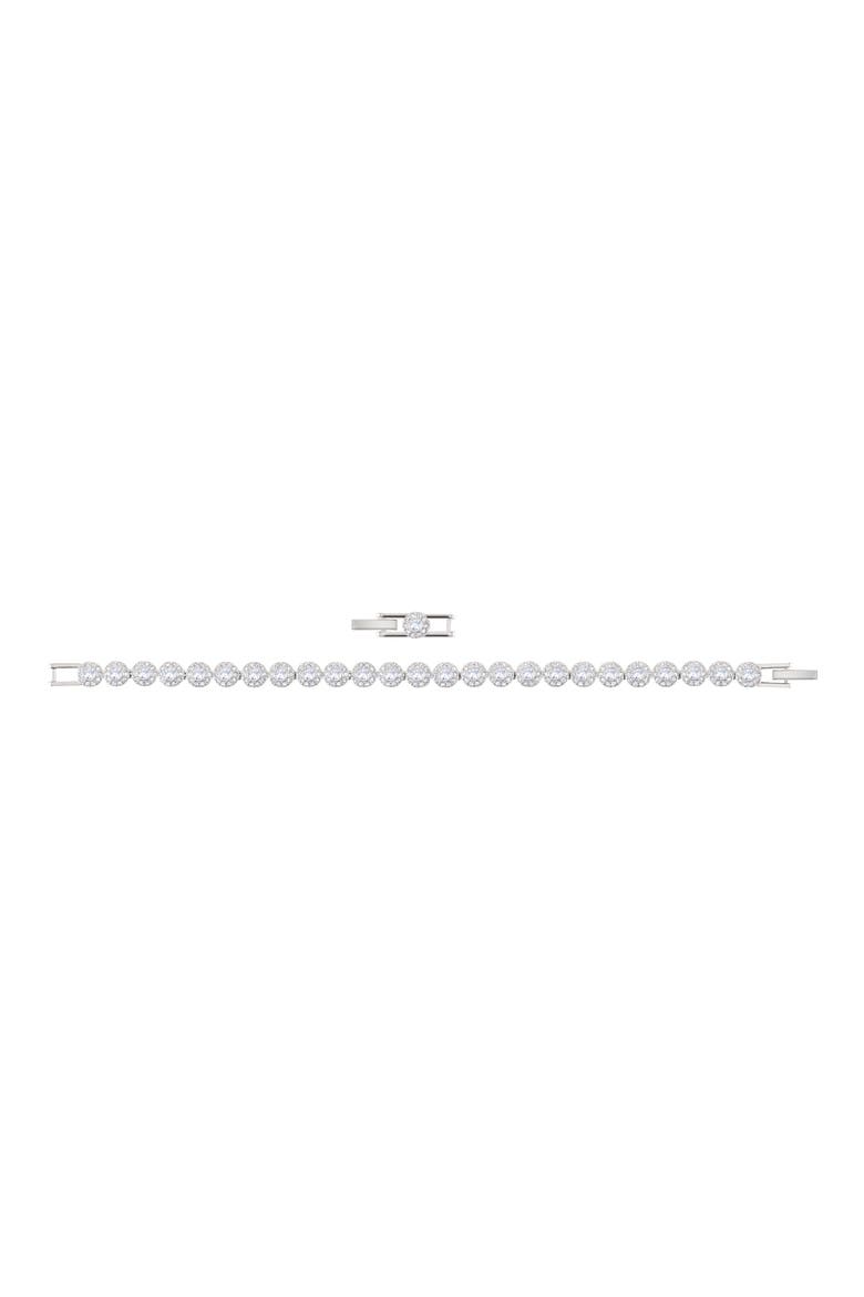 Una Swarovski Crystal Line Bracelet, Alternate, color, SILVER