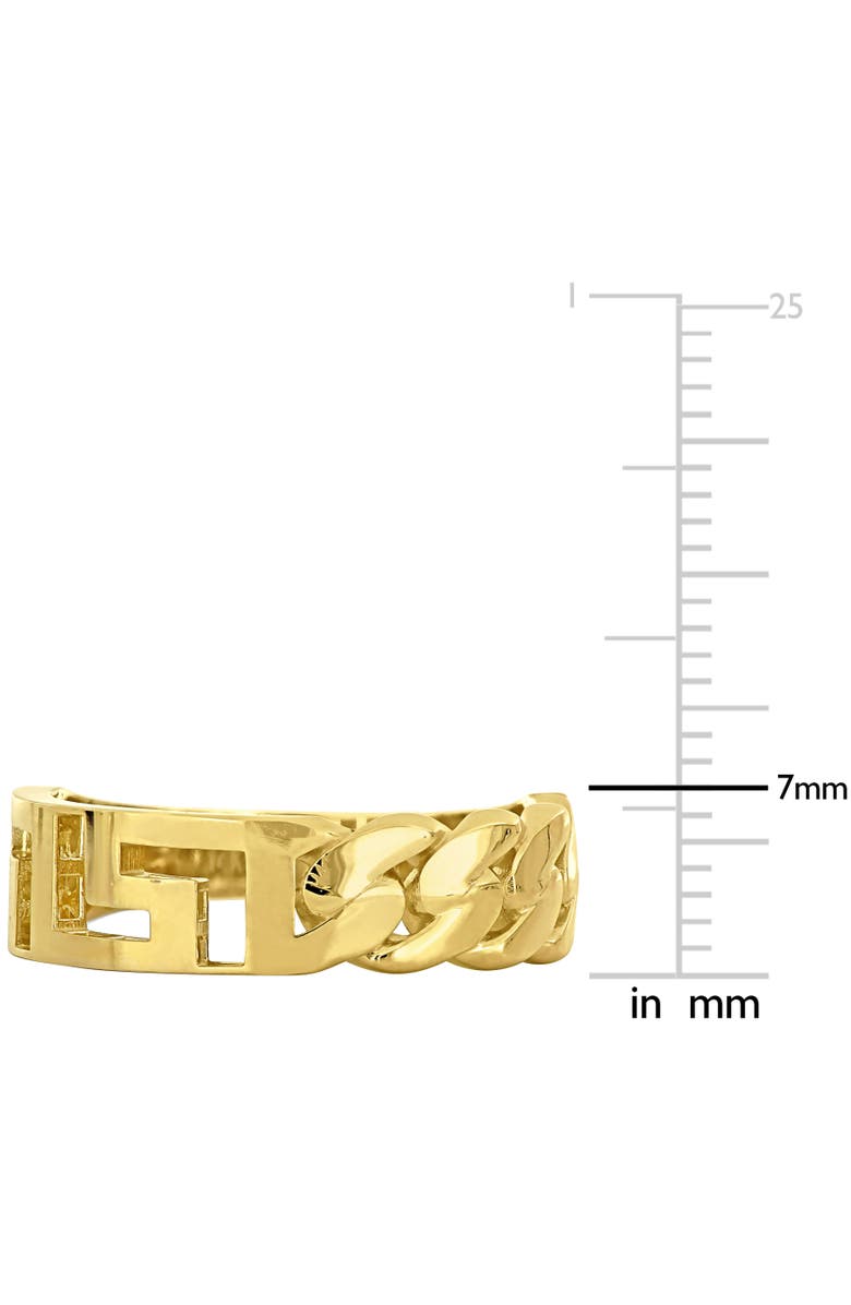 Julianna B. Men's Interlocking Greek Key Design Ring 14k, Alternate, color,