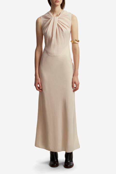 Lightweight Wool Twist Panelled Dress