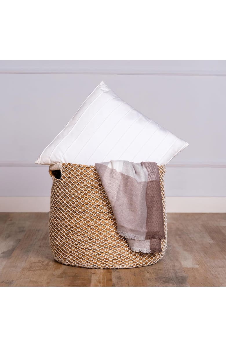 PARKLAND COLLECTION Velvet Throw Pillow, Alternate, color, White