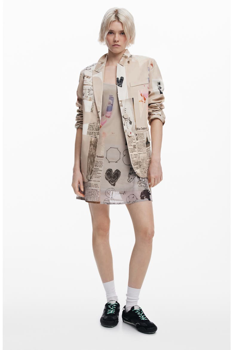 Classic Cut Blazer, Alternate, color, BEIGE