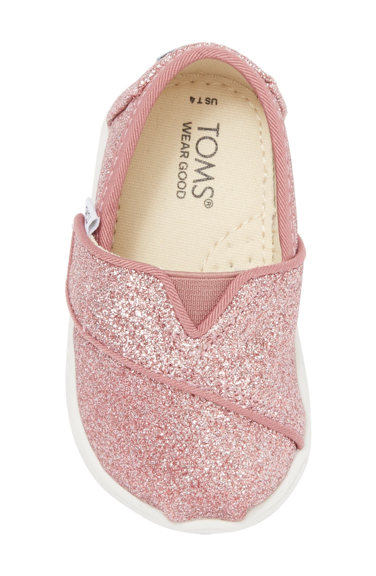 TOMS Kids' Belmont Glitter Sneaker, Alternate, color, 