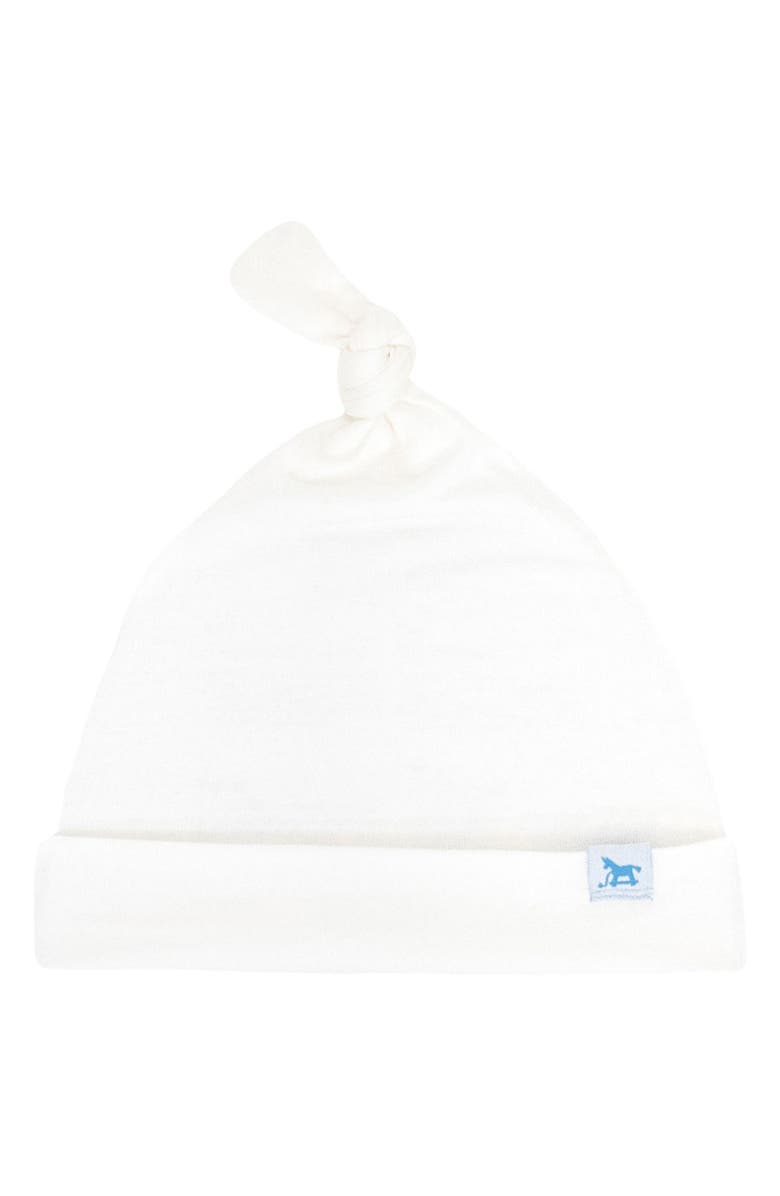 little unicorn Stretch Knit Hat & Swaddle Set, Alternate, color, White
