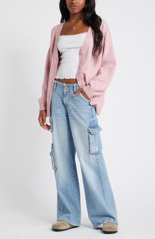 Bp. Oversize Front Pocket Cotton Blend Cardigan