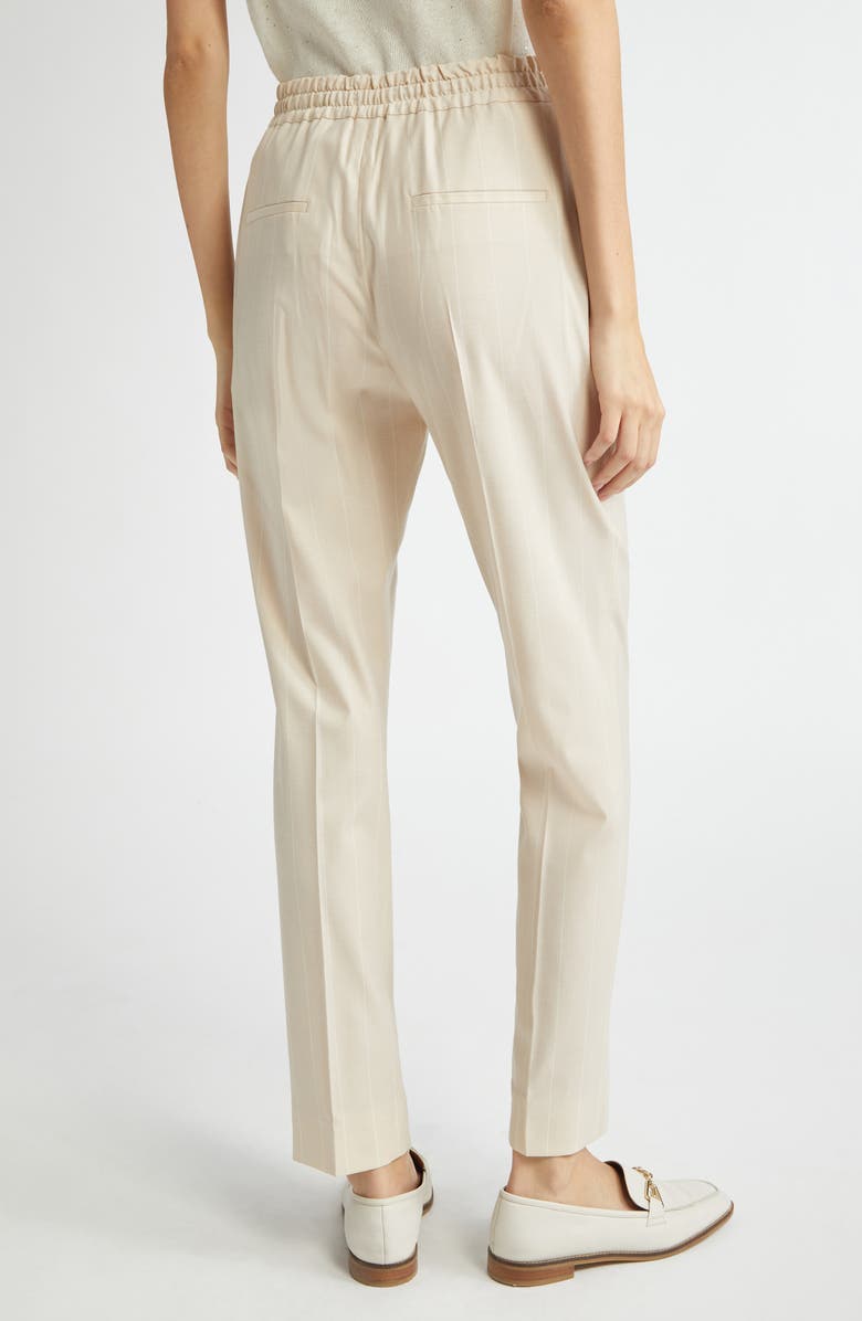 Eleventy Drawstring Waist Straight Leg Trousers, Alternate, color, 