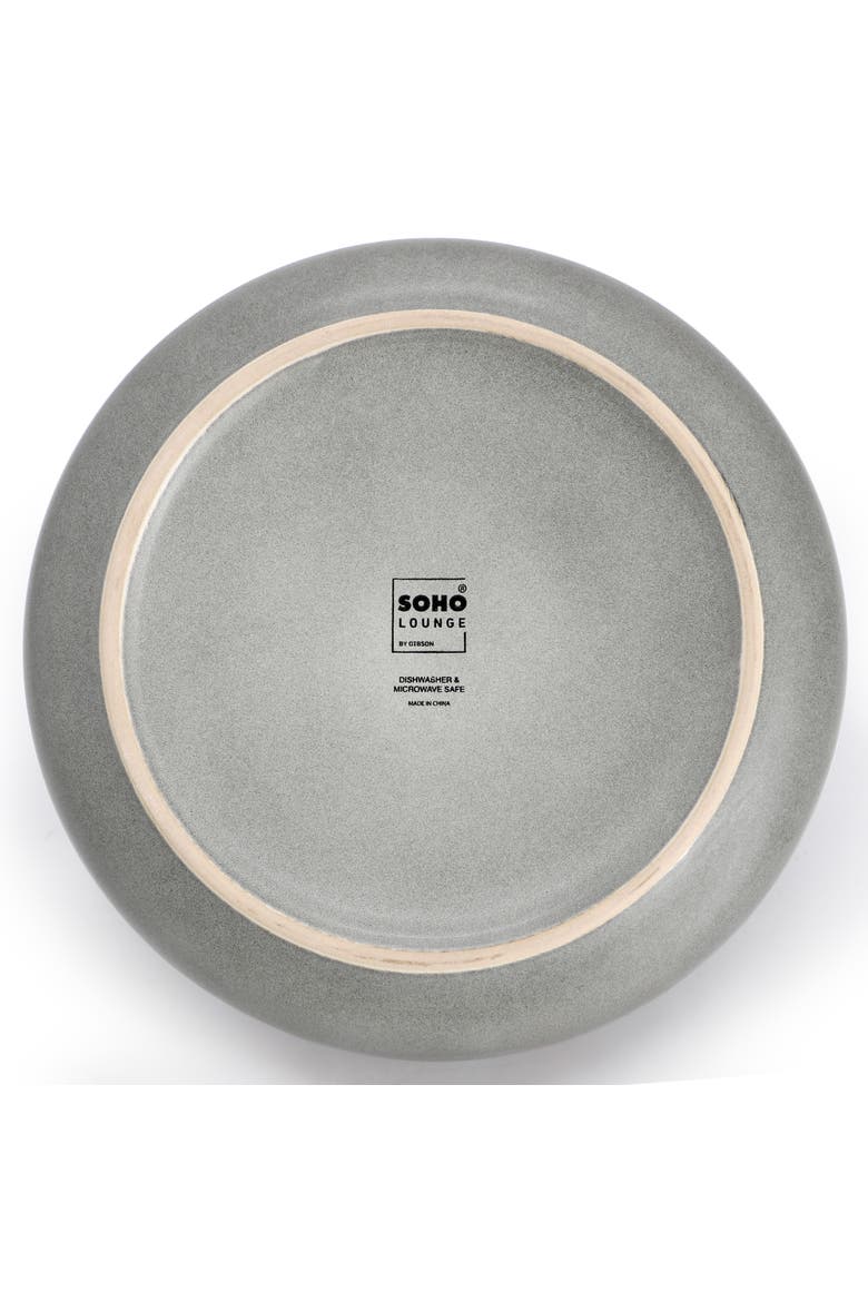 Bryant Park 2 Piece 8 Inch Stoneware Dinner Bowl Set, Alternate, color, Gray