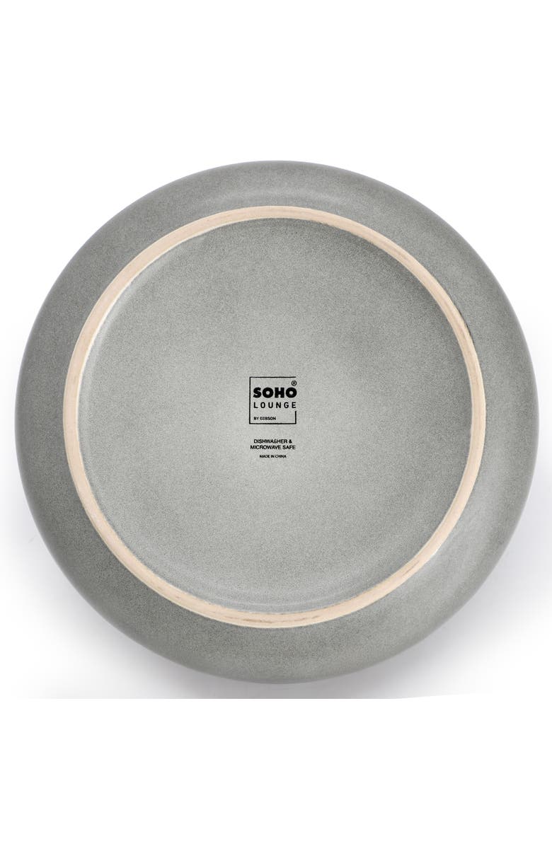 Soho Lounge Bryant Park 2 Piece 8 Inch Stoneware Dinner Bowl Set, Alternate, color, Gray
