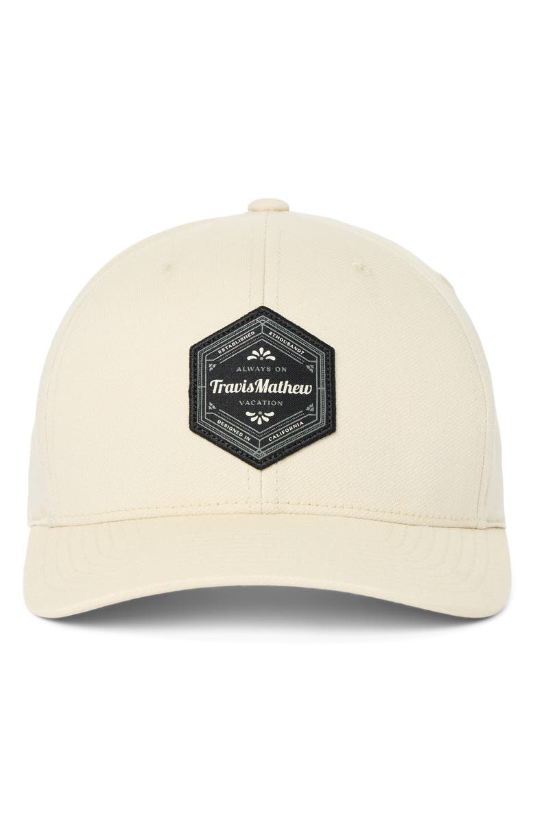 TravisMathew In the Chase Snapack Baseball Cap, Main, color, Italian Sand