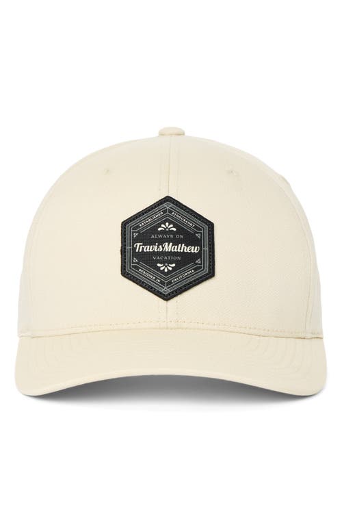 Travismathew In The Chase Snapack Baseball Cap In Italian Sand