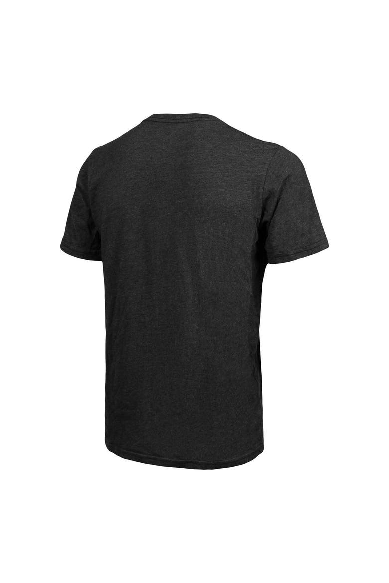 Men's Majestic Threads Heathered Black Brooklyn Nets Ball Hog Tri-Blend T-Shirt, Alternate, color, Heather Black