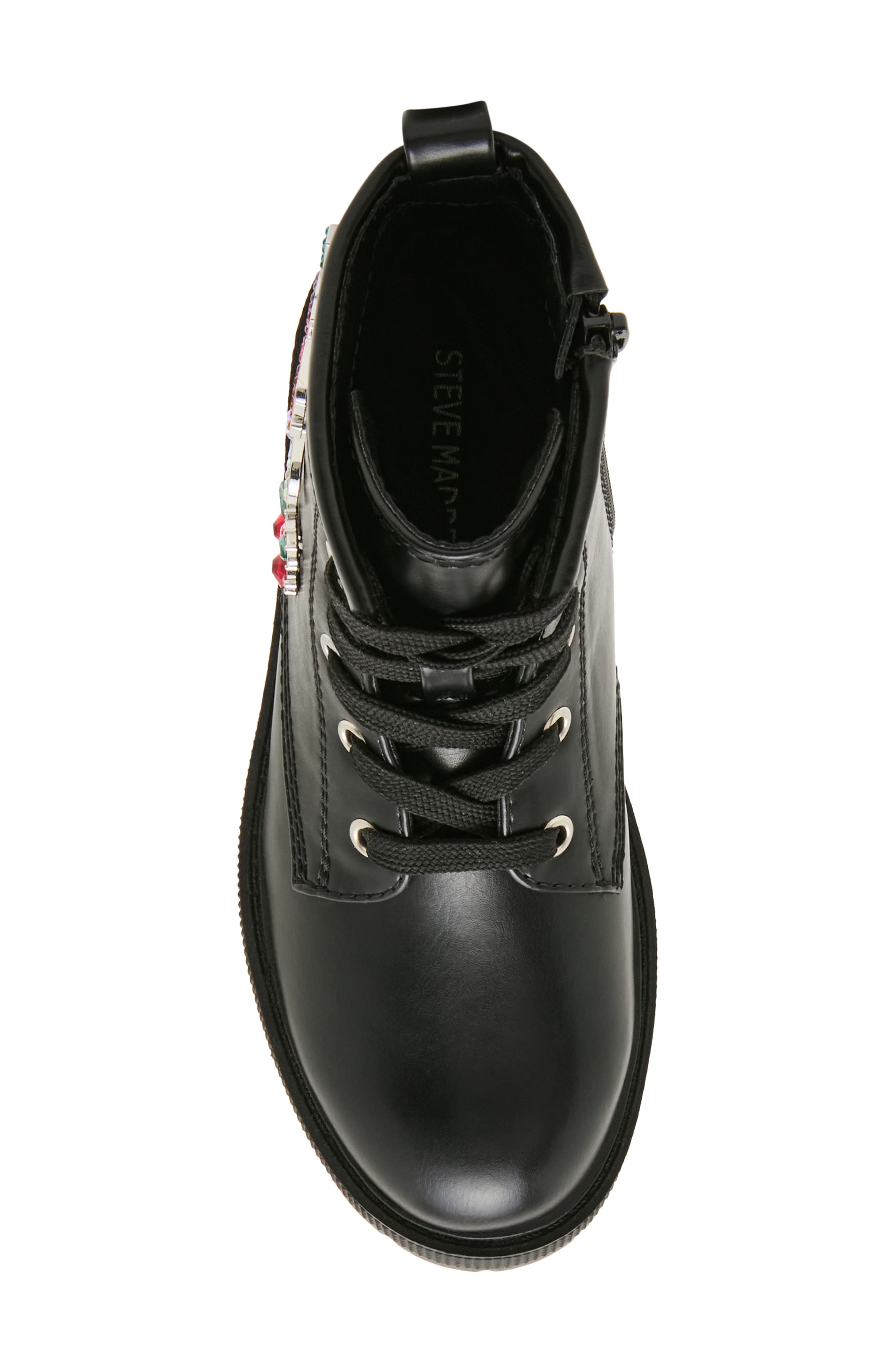 Kids' Sparky Biker Boot, Alternate, color, BLACK