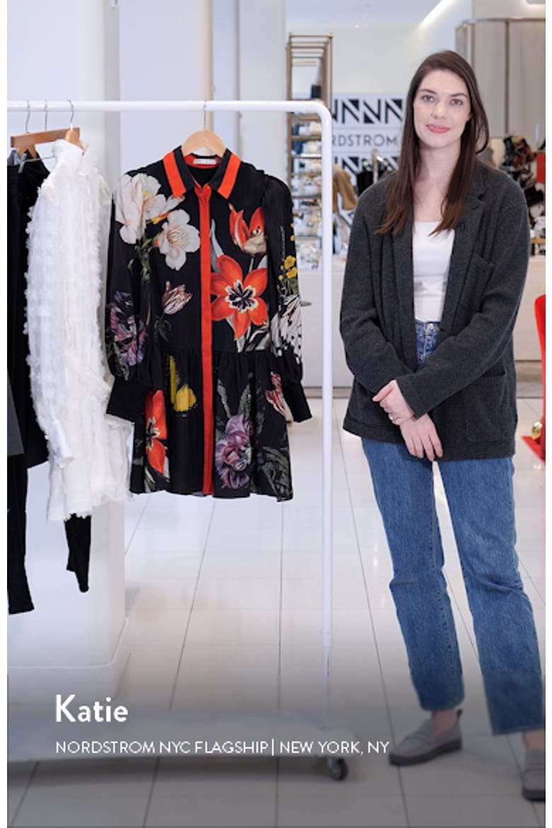 Bertha Floral Print Ruffle Shirtdress video