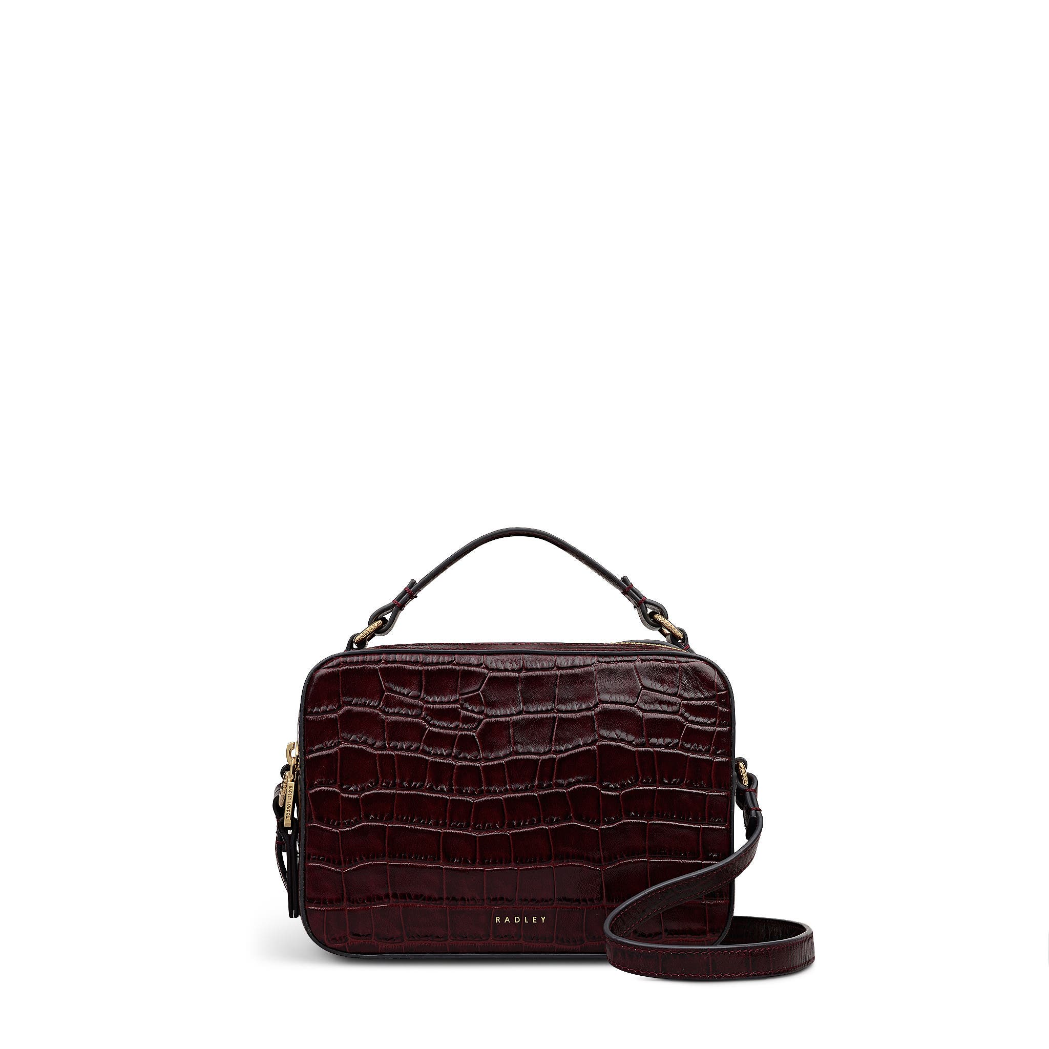 Hadley Lane Faux Croc Medium Ziptop Crossbody Bag (Women) | Nordstrom