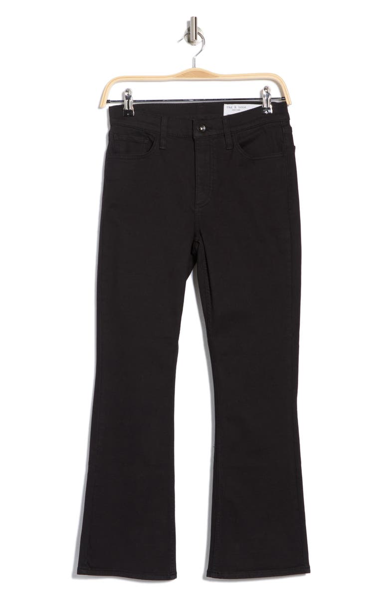 rag & bone Piper Crop Bootcut Jeans, Alternate, color, Black