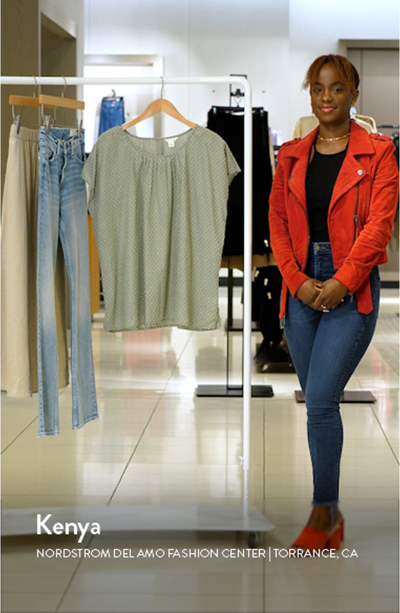 Pleated Clip Dot Blouse, sales video thumbnail