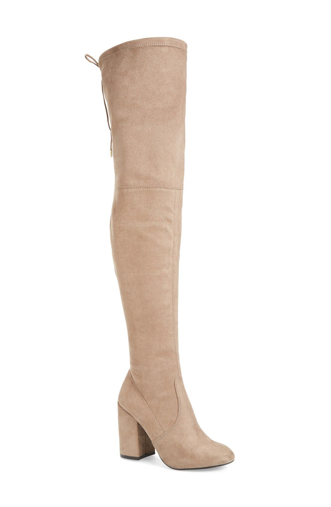 Norri Over the Knee Boot, Main, color, TAUPE