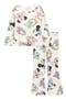 Kids' Minnie Mouse & Daisy Waffle Knit Long Sleeve T-Shirt & Wide Leg Leggings Set