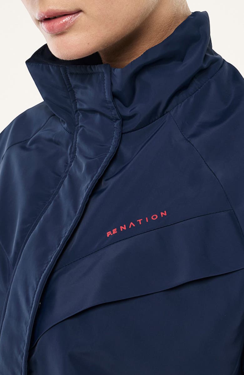 P.E Nation Shield Water Repellent Track Jacket, Alternate, color, Dark Navy