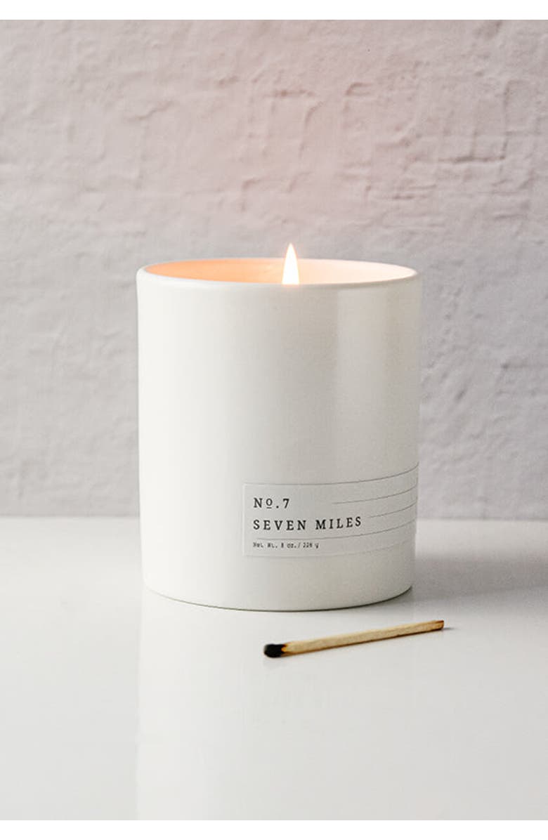 Aerangis No. 7 Seven Miles Scented Candle, Alternate, color, White