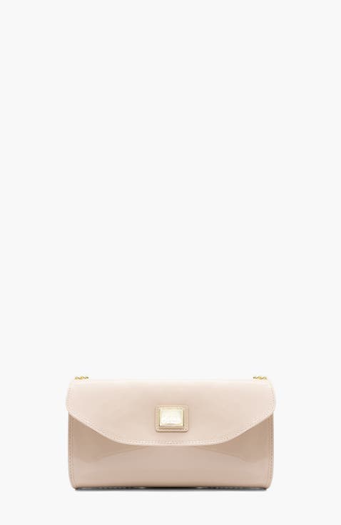 All In 491 Patent Leather Clutch Shoulder Bag