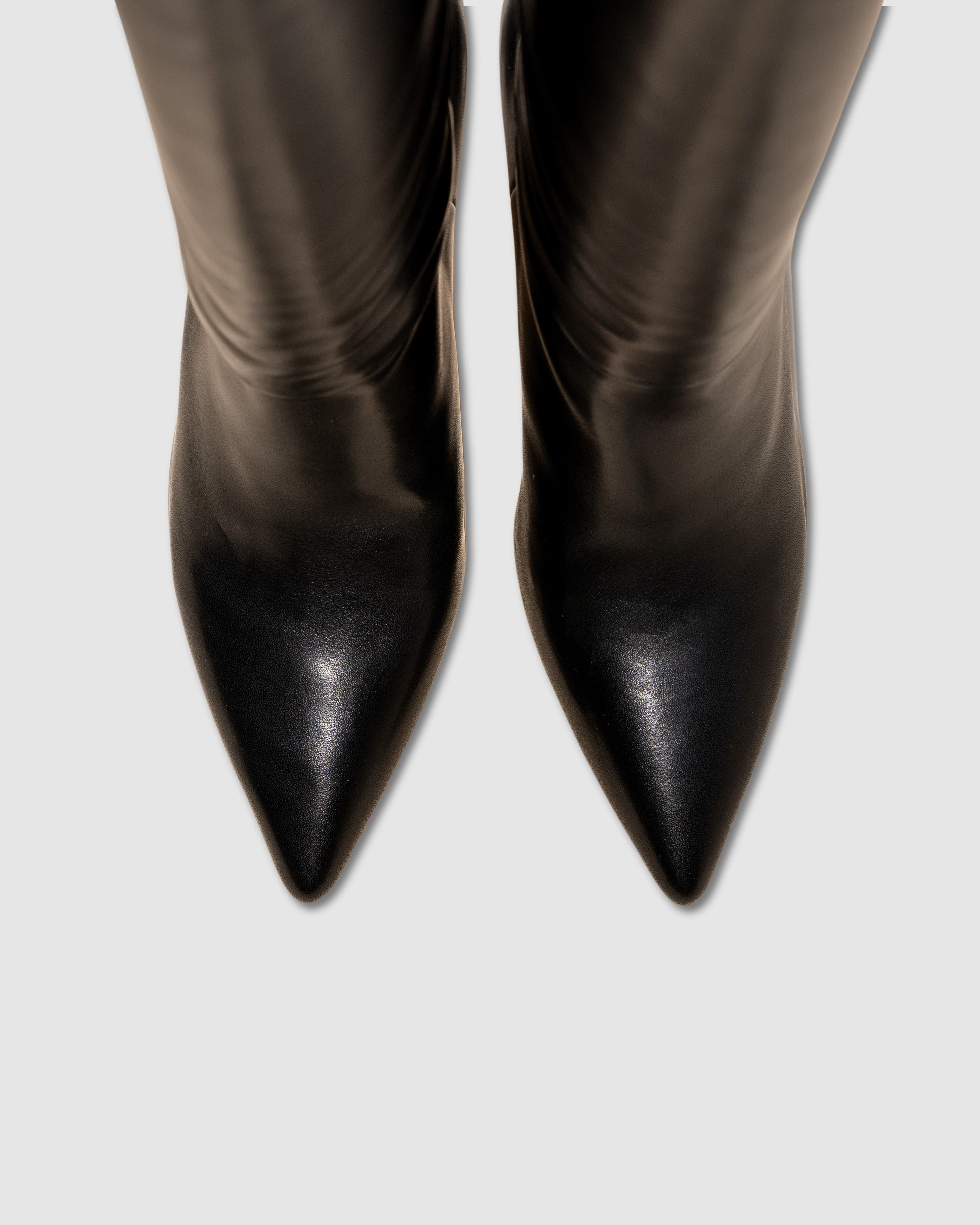 MI/MAI Tracey Wide Heel Long Boots, Alternate, color, Black