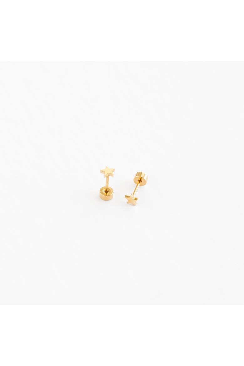 Mini Star Stud Earrings, Alternate, color, Gold