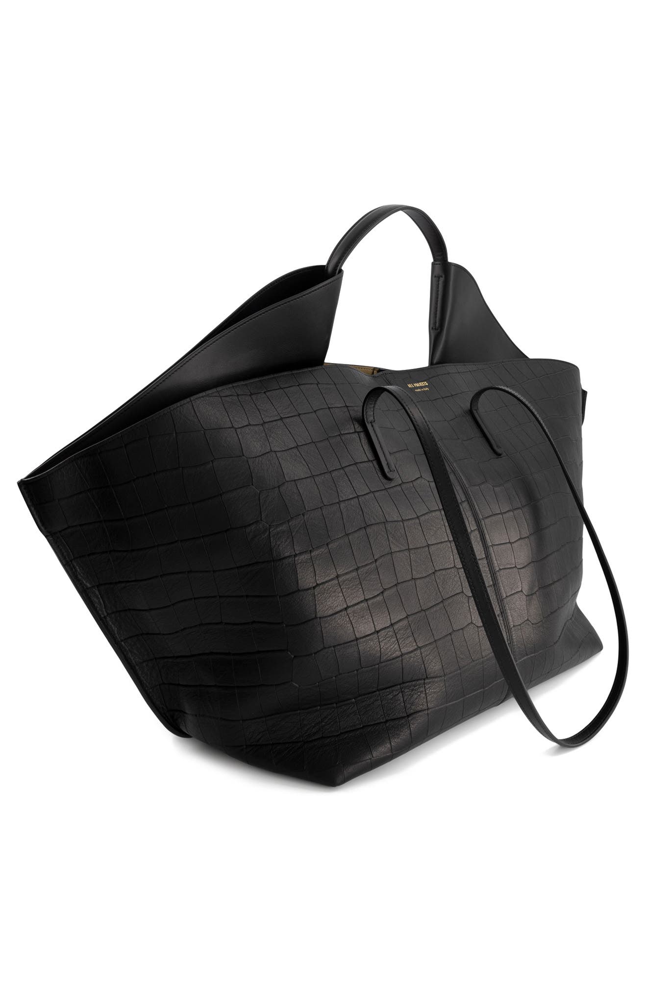 Ree Projects Large Ann Soft Croc Embossed Leather Tote, Alternate, color, 