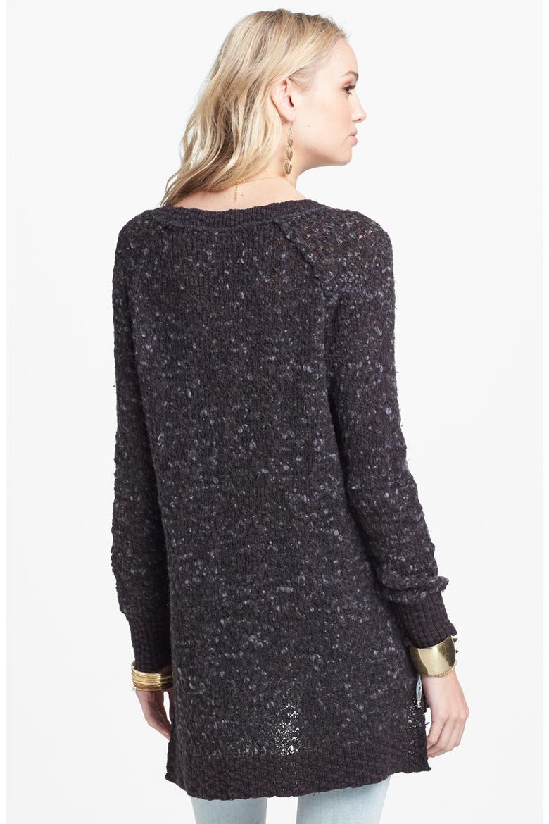 'Po Jeepster' High/Low Sweater, Alternate, color, BLACK COMBO