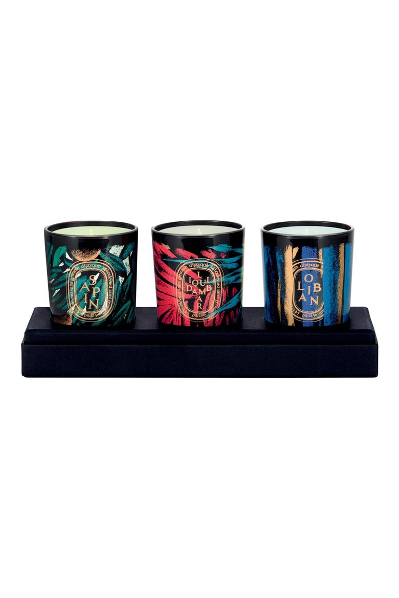 Colored Glass Candle Trio (Limited Edition), Alternate, color, NO COLOR