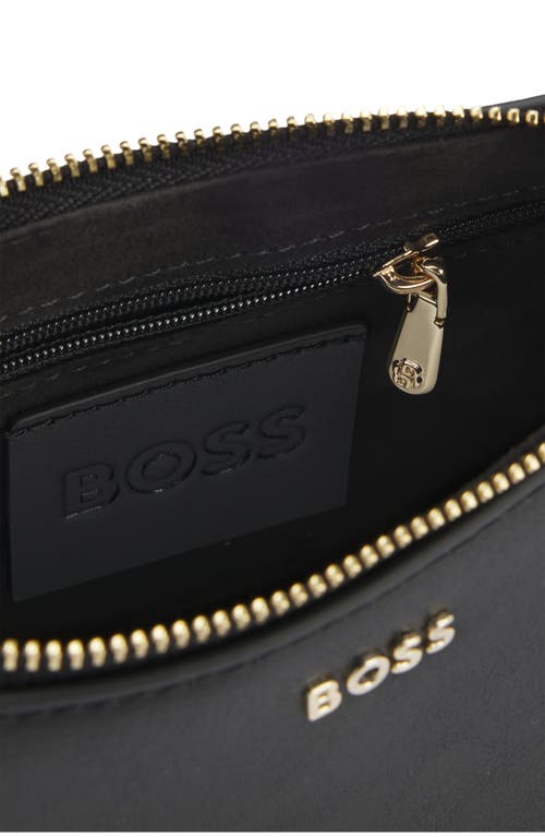 Hugo Boss Hugo Mini Numah Leather Shoulder Bag In Black